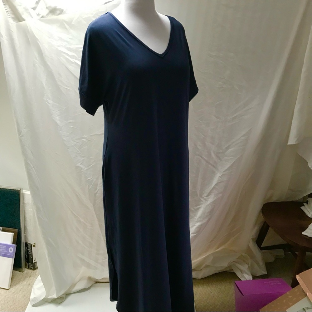 Navy V-Neck Maxi Dress size XL